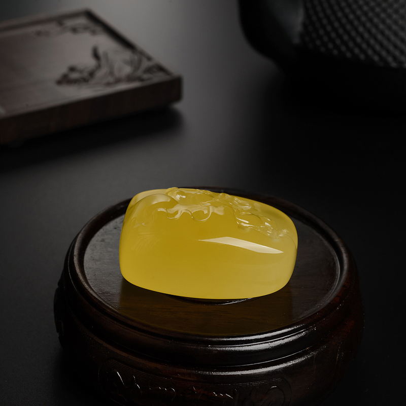 蜜蜡一心向佛吊坠 - 红掌柜