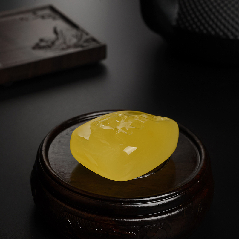 波罗的海天然鸡油黄蜜蜡吊坠 - 红掌柜