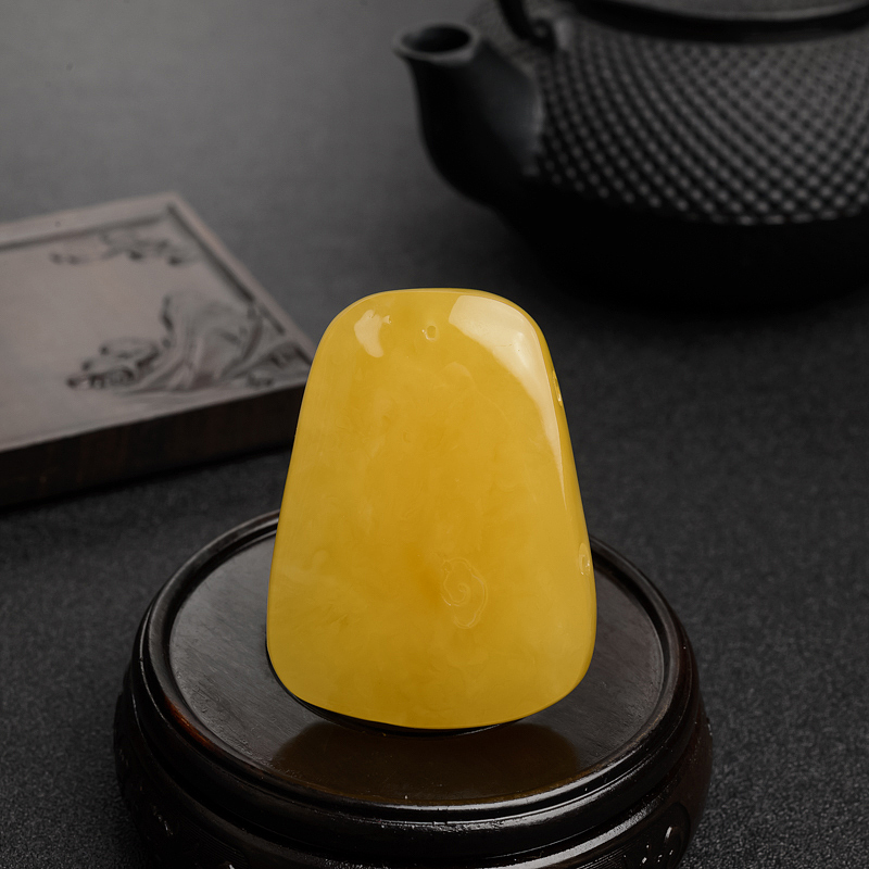 波罗的海鸡油黄蜜蜡喜上眉梢吊坠 - 红掌柜