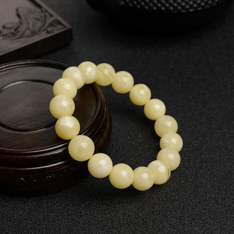 白花蜜蜜蜡手串 - 红掌柜