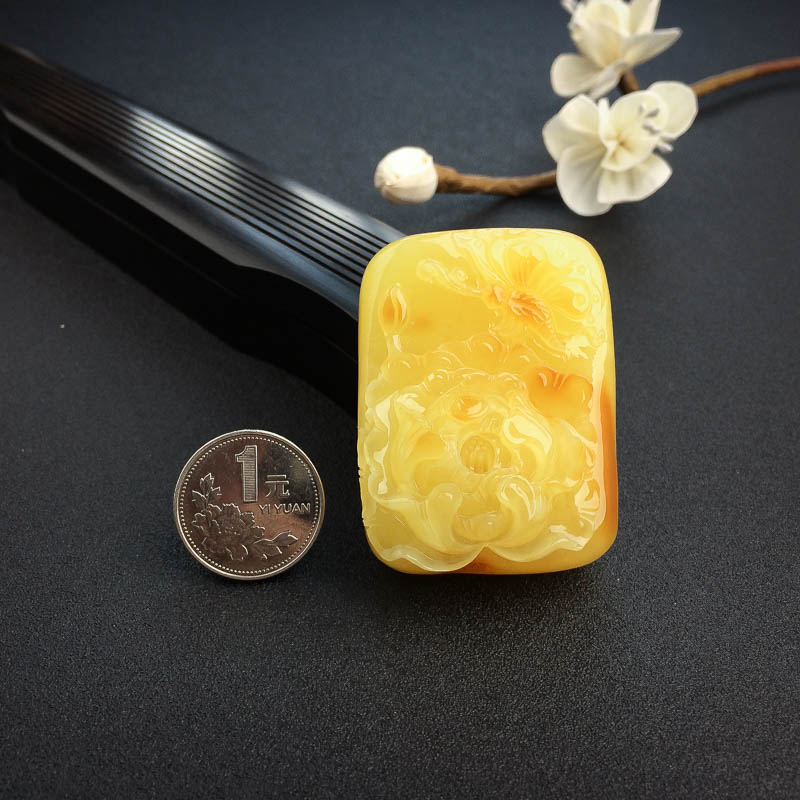 波罗的海蜜蜡吊坠-红掌柜