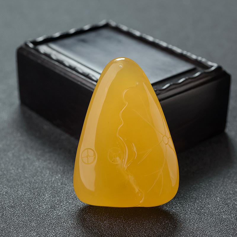 波罗的海天然蜜蜡一品清廉吊坠 - 红掌柜