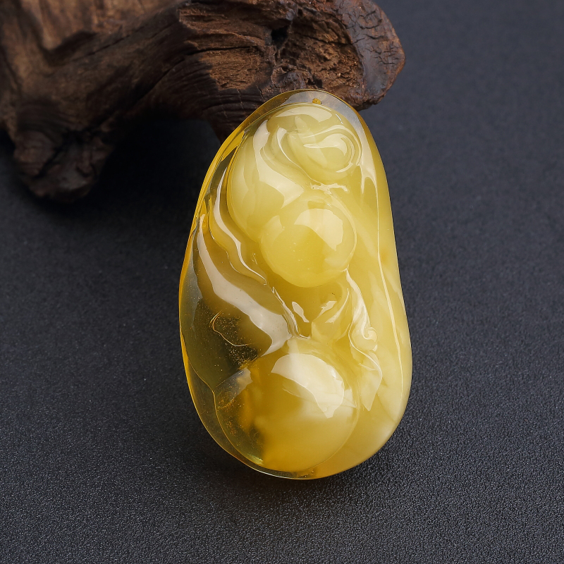 波罗的海天然鸡油黄蜜蜡葫芦吊坠 - 红掌柜