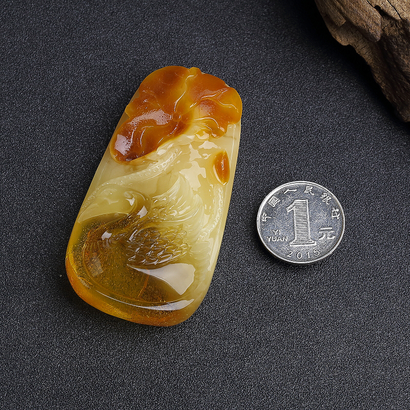 波罗的海天然蜜蜡吊坠 - 红掌柜