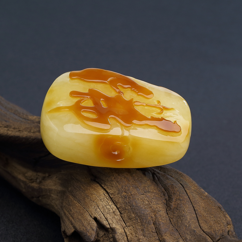 俏色蜜蜡吊坠 - 红掌柜