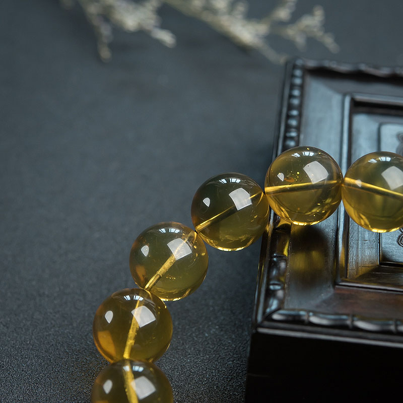 缅甸17mm蓝珀手串 - 红掌柜