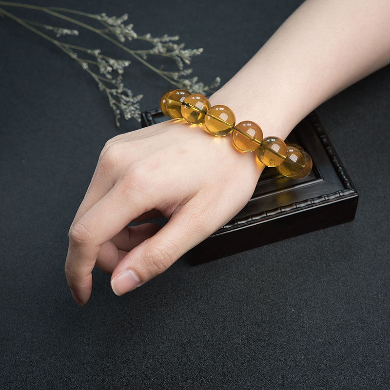 天然蓝珀手串 - 红掌柜