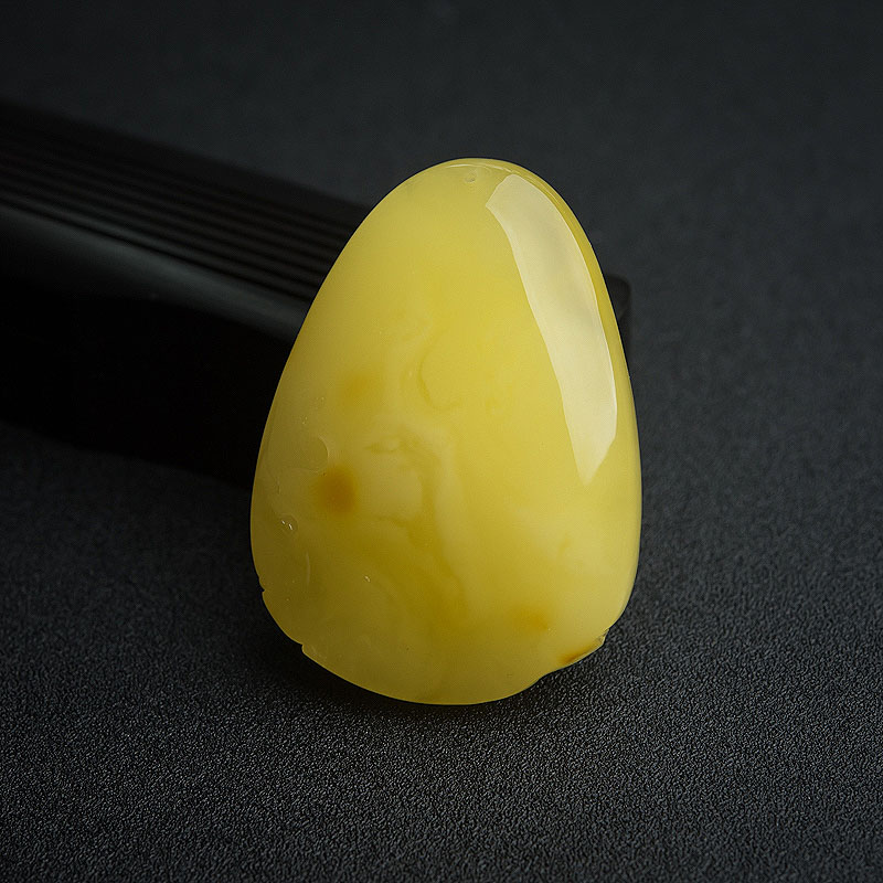 天然鸡油黄蜜蜡宝宝佛吊坠-红掌柜