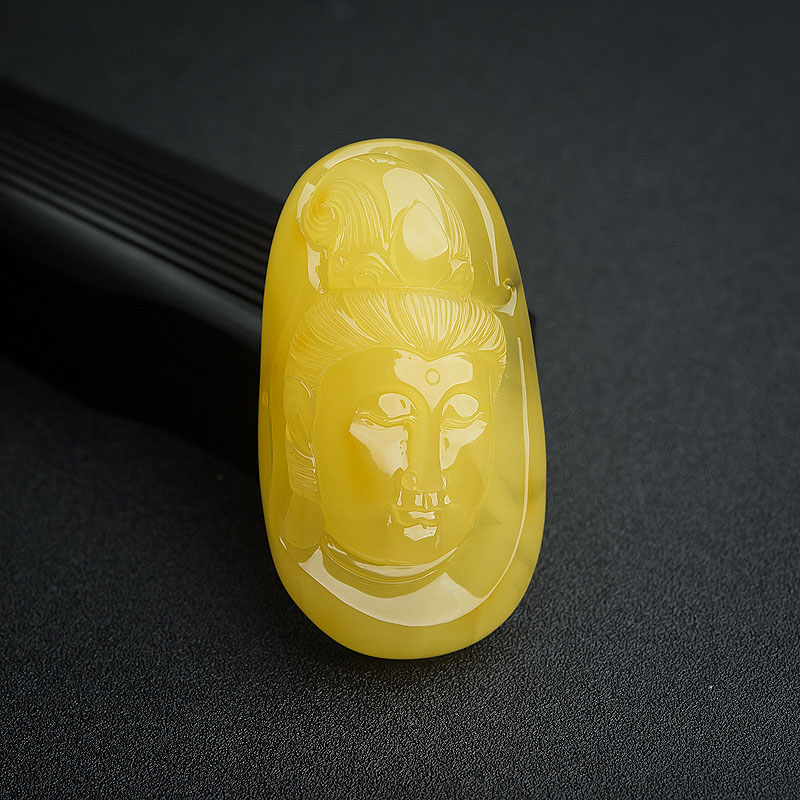 蜜蜡吊坠-红掌柜