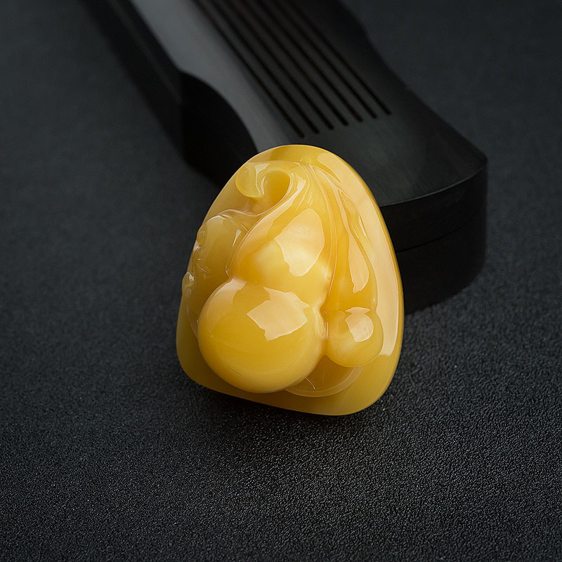 蜜蜡葫芦吊坠-红掌柜