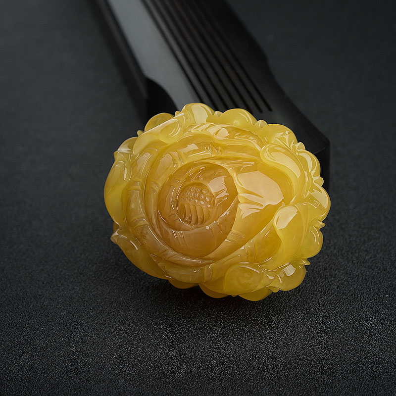 蜜蜡吊坠-红掌柜