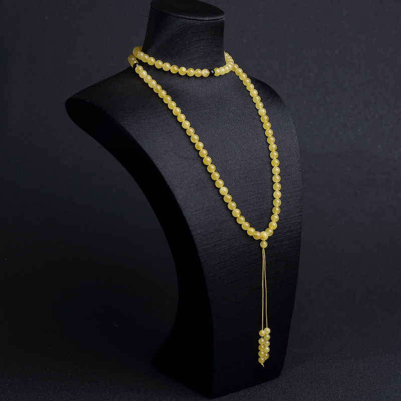 波罗的海天然鸡油黄蜜蜡108佛珠-红掌柜