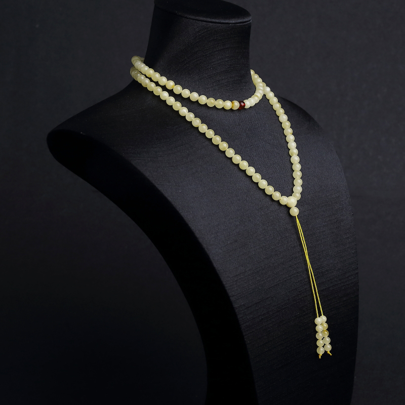 波罗的海天然柠檬黄蜜蜡108佛珠-红掌柜