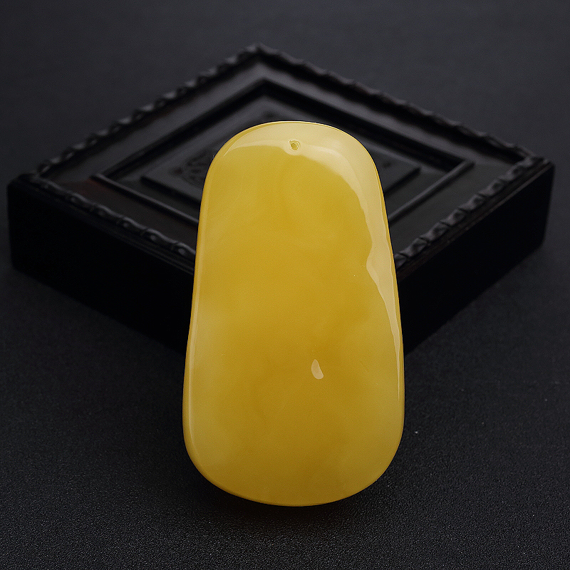 波罗的海天然蜜蜡弥勒佛吊坠-红掌柜