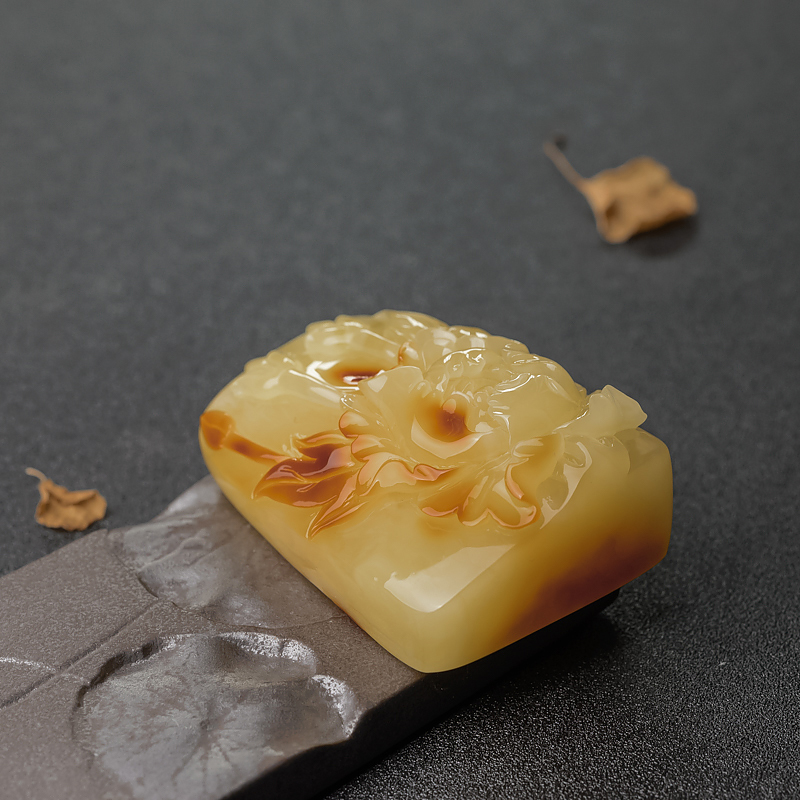 蜜蜡吊坠-红掌柜