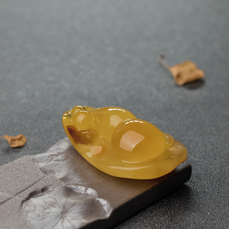 蜜蜡葫芦吊坠-红掌柜