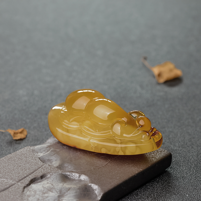 蜜蜡吊坠-红掌柜