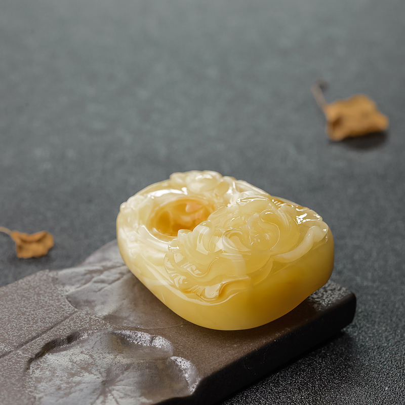 蜜蜡吊坠-红掌柜