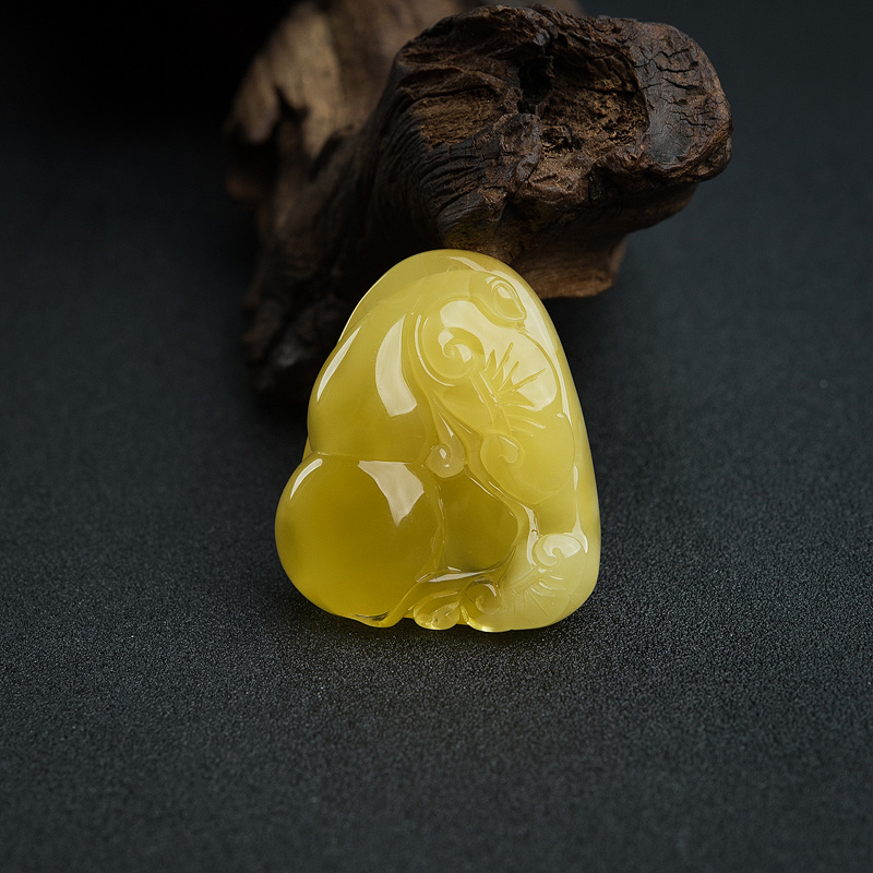 蜜蜡葫芦吊坠-红掌柜