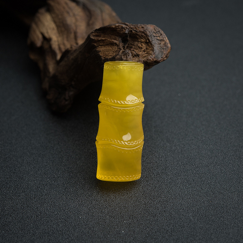 天然蜜蜡节节高升吊坠-红掌柜