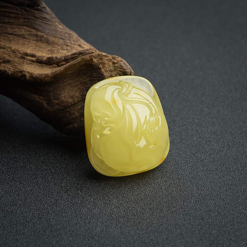 蜜蜡钱袋吊坠-红掌柜