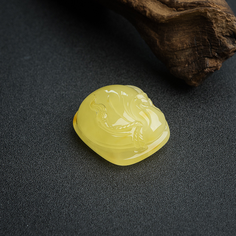 蜜蜡吊坠-红掌柜