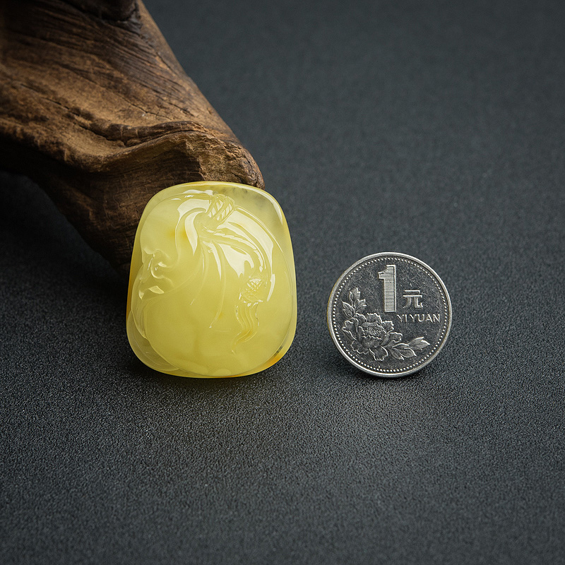 天然波罗的海鸡油黄蜜蜡-红掌柜