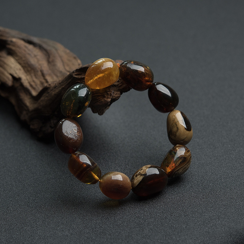 根珀单圈手串-红掌柜