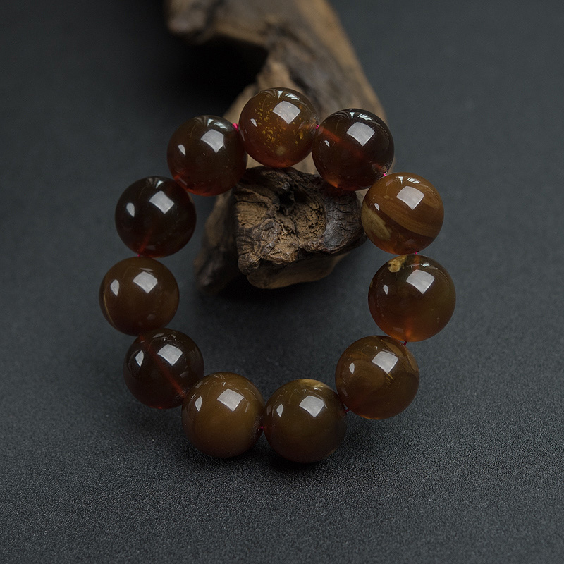 根珀单圈手串-红掌柜