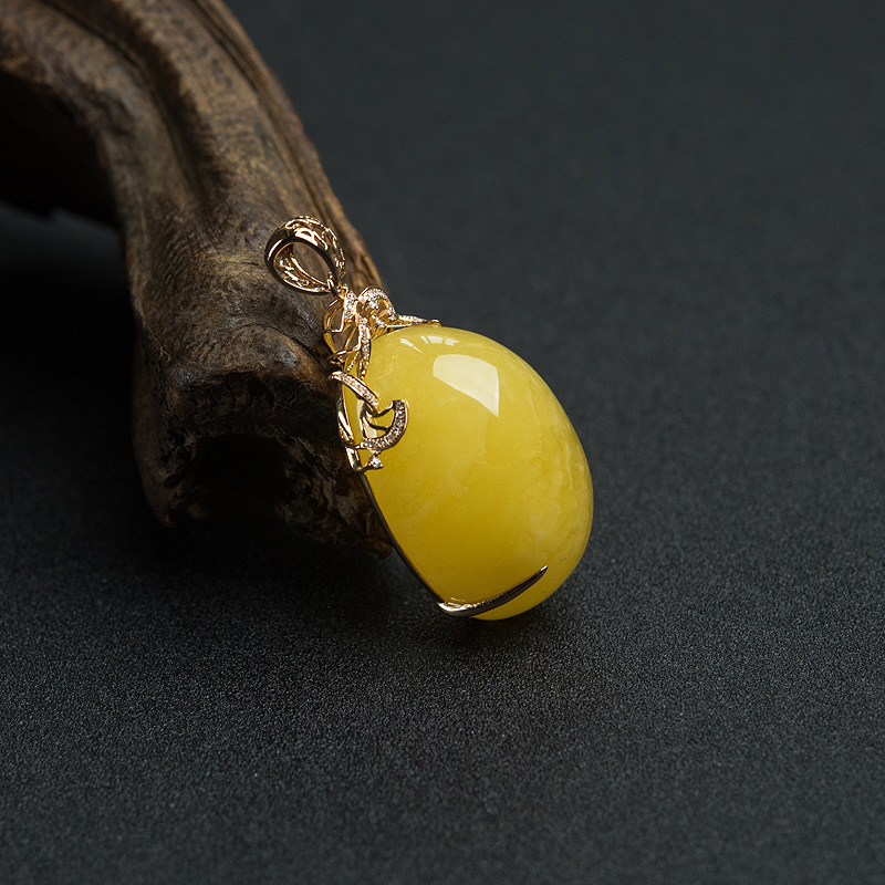 蜜蜡吊坠-红掌柜