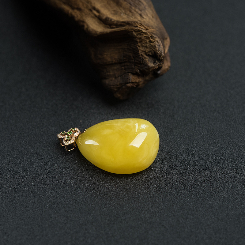 波罗的海蜜蜡吊坠-红掌柜