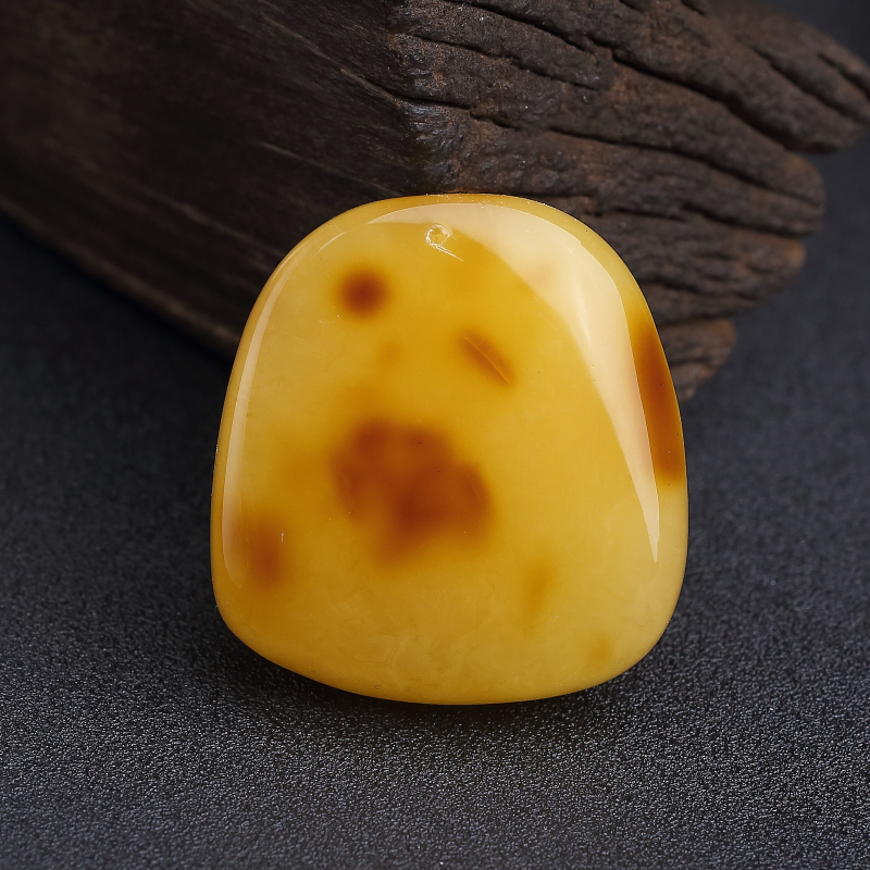 天然俏色蜜蜡牡丹花吊坠-红掌柜