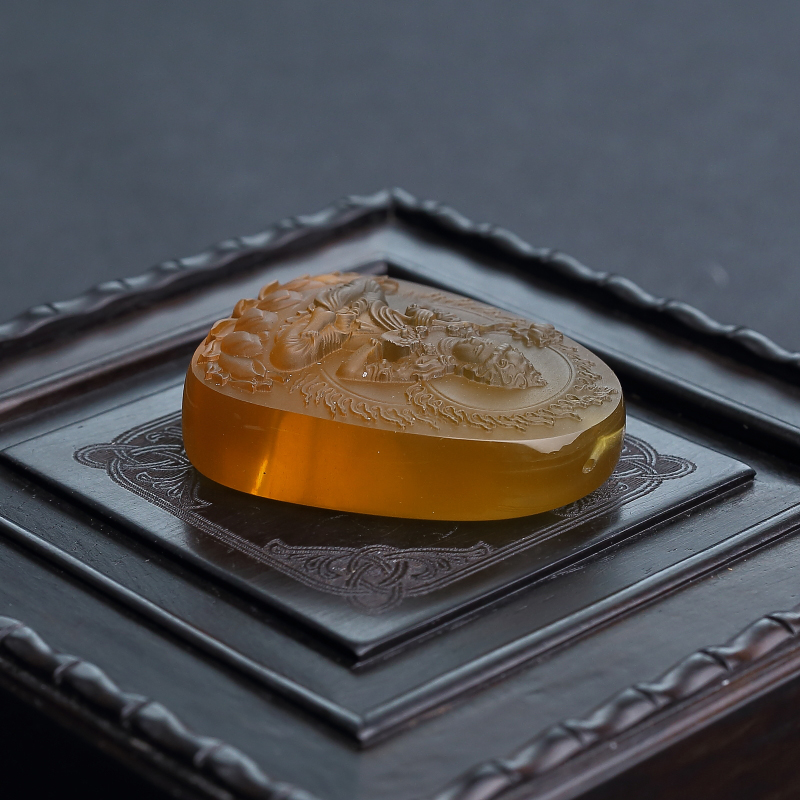 棕珀大势至菩萨-红掌柜