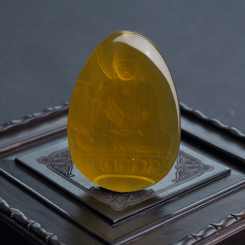 棕珀大日如来-红掌柜