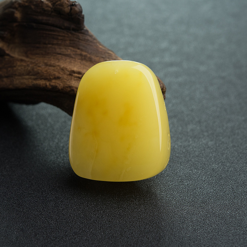 鸡油黄蜜蜡吊坠-红掌柜