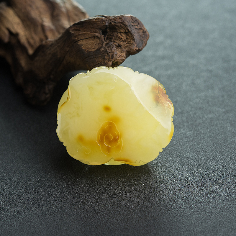 柠檬黄蜜蜡牡丹花-红掌柜