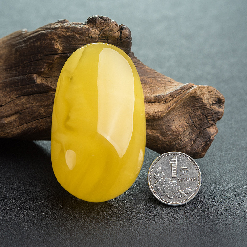 天然蜜蜡随形吊坠-红掌柜