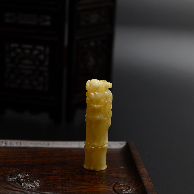 波罗的海天然白花蜜貔貅吊坠 - 红掌柜