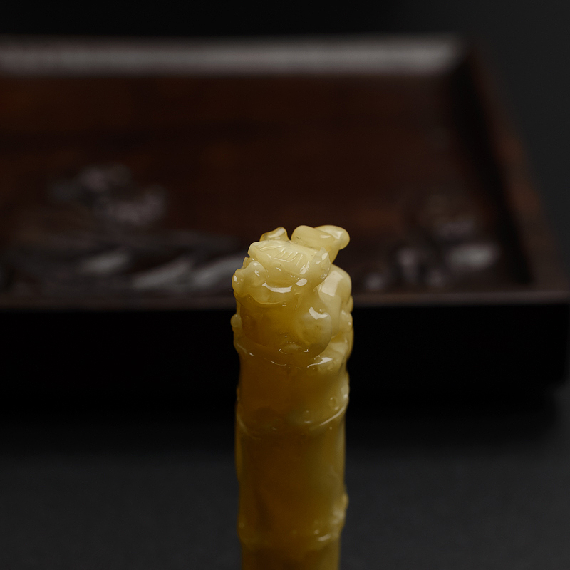 天然白花蜜貔貅吊坠 - 红掌柜