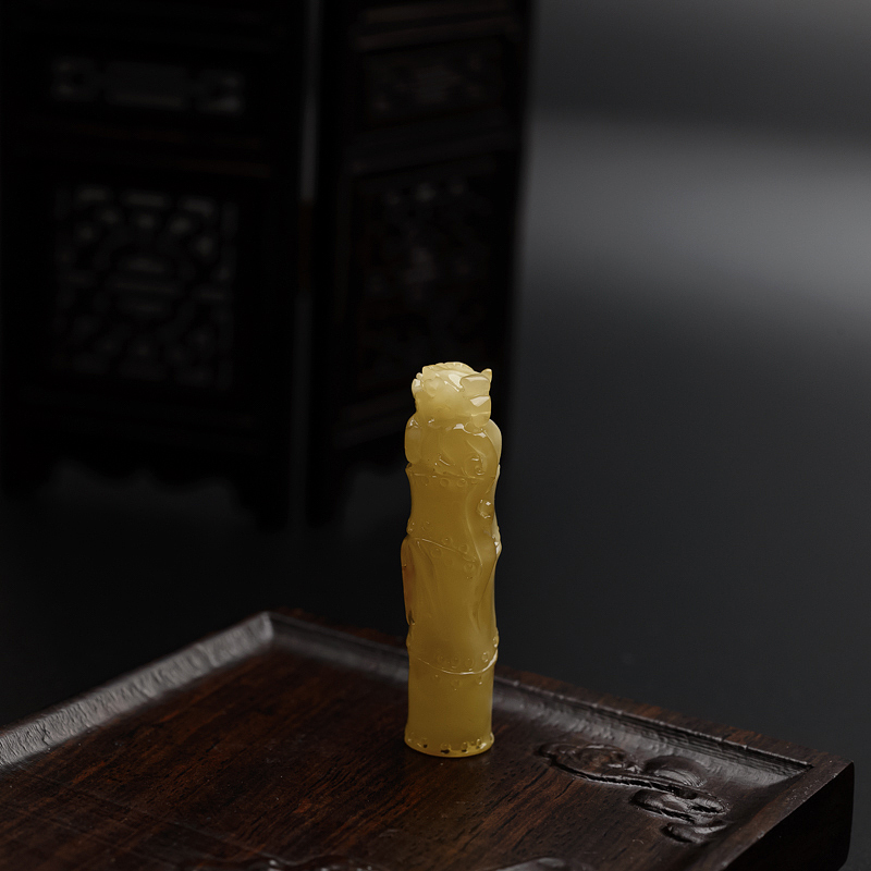 波罗的海天然白花蜜貔貅吊坠 - 红掌柜