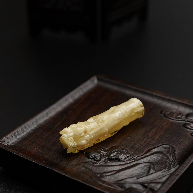 天然白花蜜貔貅吊坠 - 红掌柜