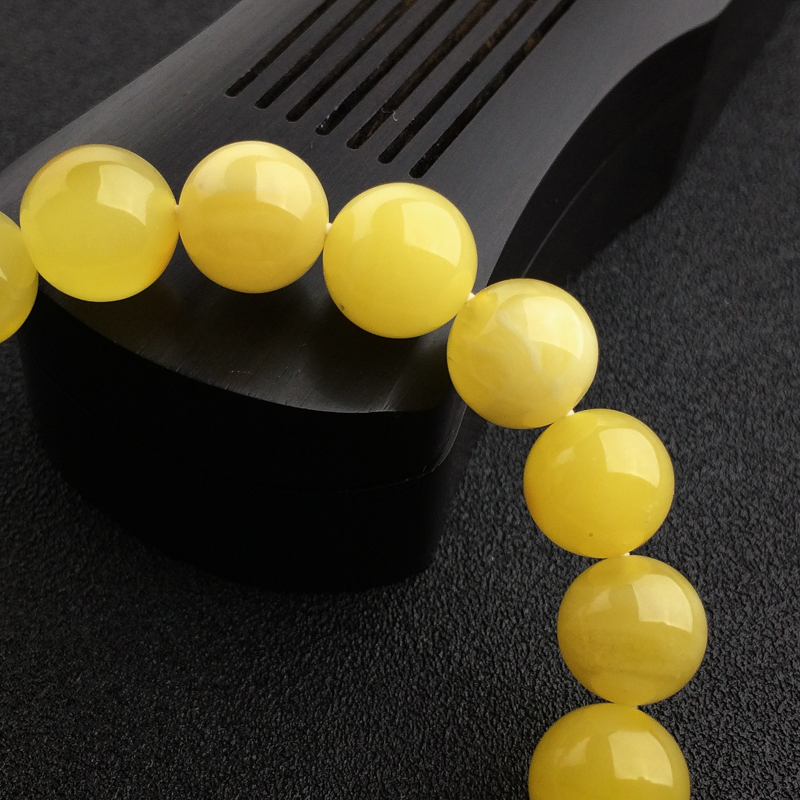 波罗的海鸡油黄蜜蜡手串 - 红掌柜