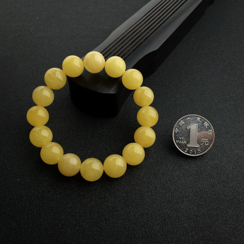 天然鸡油黄蜜蜡手串 - 红掌柜