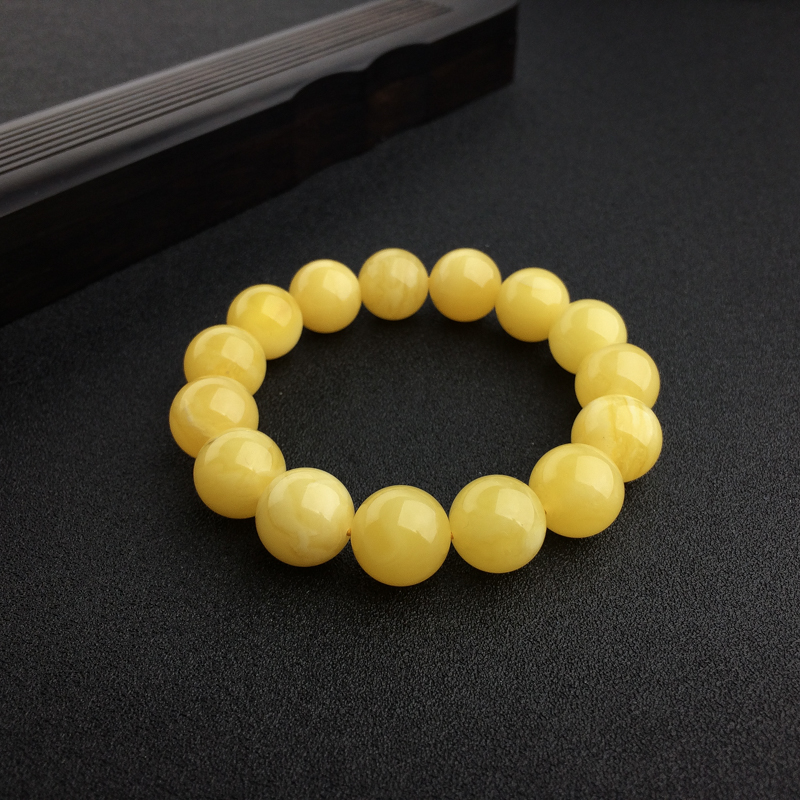 波罗的海鸡油黄蜜蜡手串 - 红掌柜