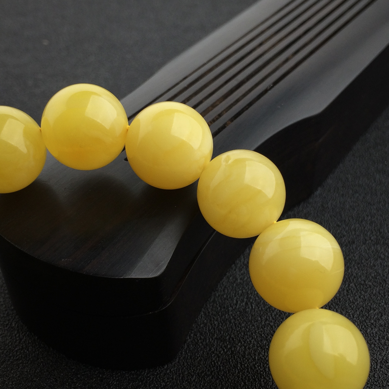 波罗的海天然鸡油黄蜜蜡手串 - 红掌柜