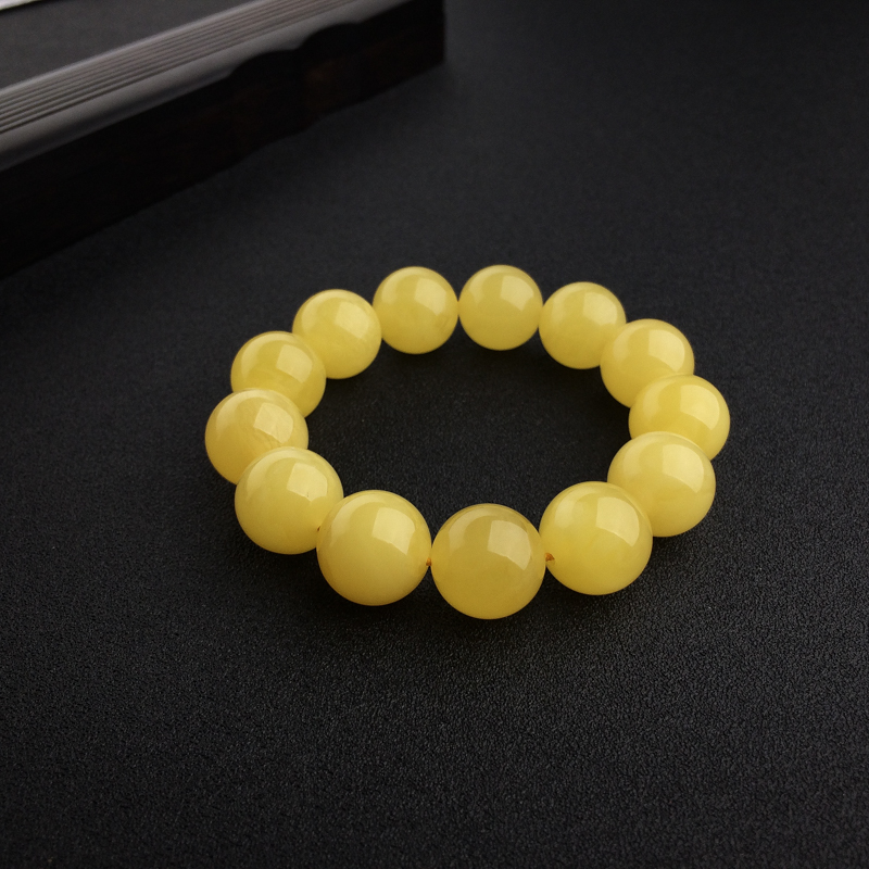 波罗的海鸡油黄蜜蜡手串 - 红掌柜