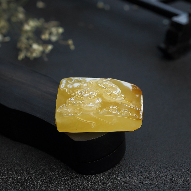 鸡油黄蜜蜡-红掌柜