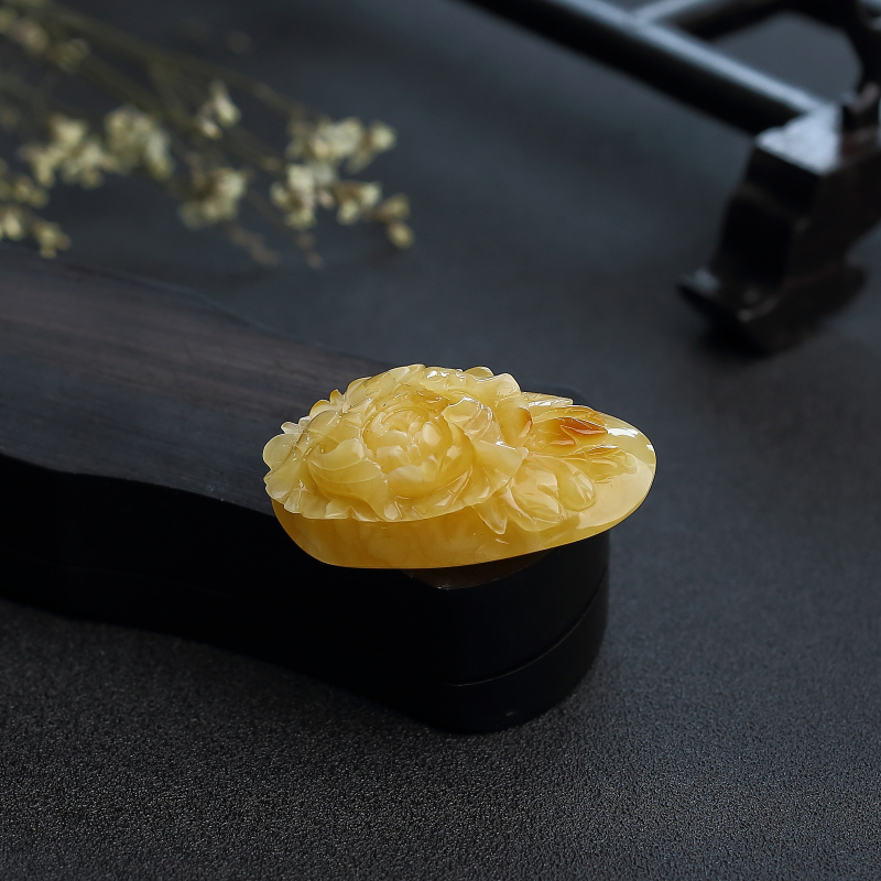 鸡油黄蜜蜡-红掌柜