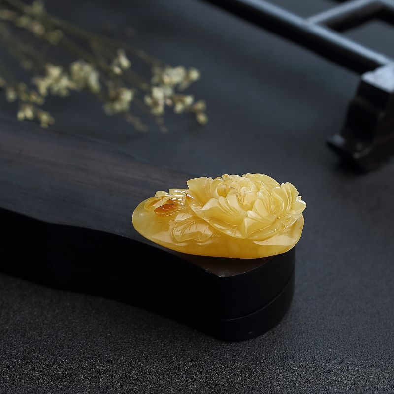 蜜蜡吊坠-红掌柜