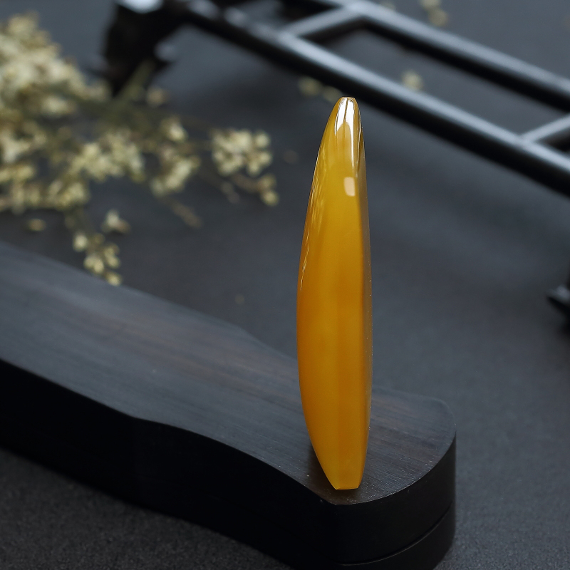 蜜蜡无事牌-红掌柜